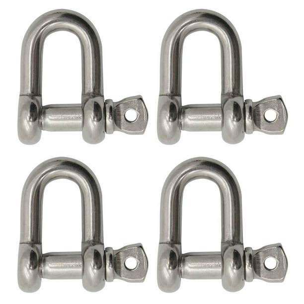 Extreme Max 3006.8276.4 BoatTector Stainless Steel Chain Shackle 4-Pack 5/8 